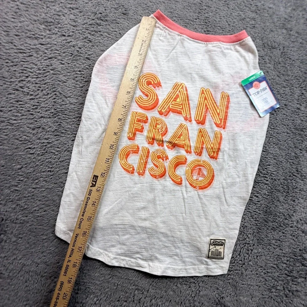 Top Paw San Francisco Dog Shirt Large Tee Thin Cotton NWT